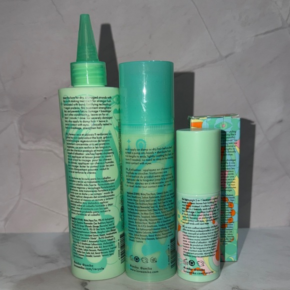 AMIKA HAIR REPAIR/STREGNTH TREATMENT BUNDLE 3-Pc. Set FULL SIZE-BRAND NEW! - Picture 2 of 10